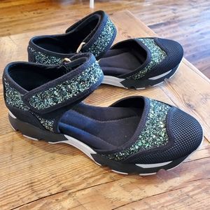Marni glitter velcro mary Jane sneakers